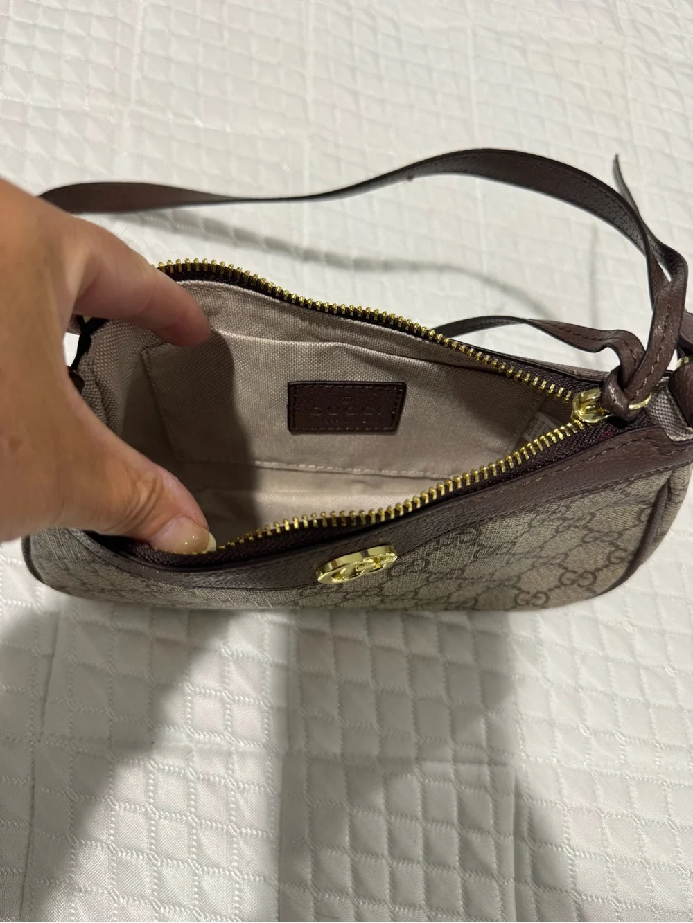 Gucci brown and tan bag / purse - Picture 6 of 9